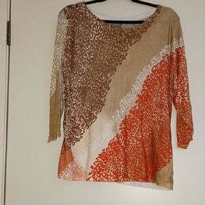 Women's Multicolor Patterned Top Ptp22